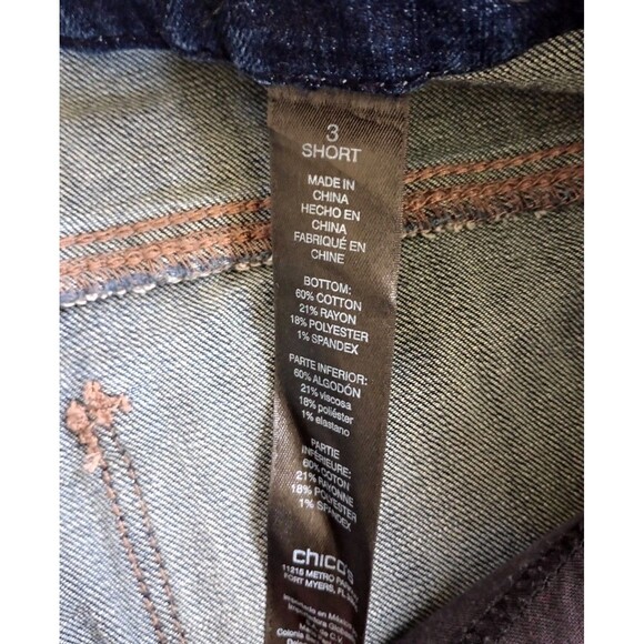 Chico's So Lifting Straight Leg Denim Jeans Size XL 16 - Picture 4 of 8